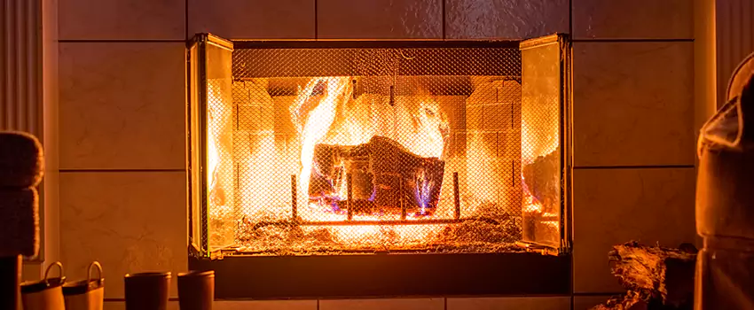 Mendota Hearth Landscape Fireplace Installation in Leesburg, Florida