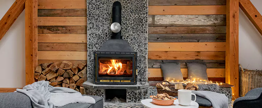 Thelin Hearth Products Direct Vent Gas Stove Fireplace Inspection in Leesburg, Florida